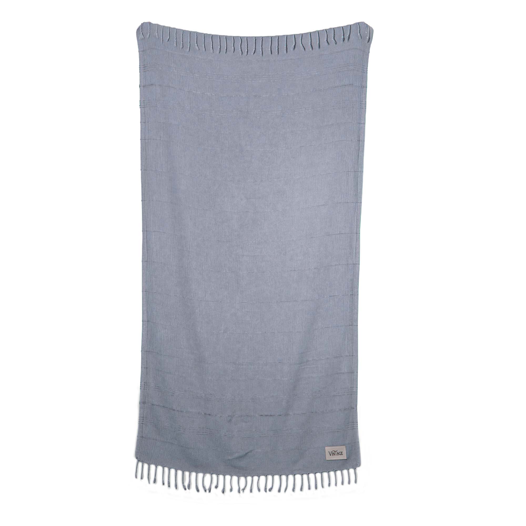 Stone Washed Demin Peshtemal Towel view 2
