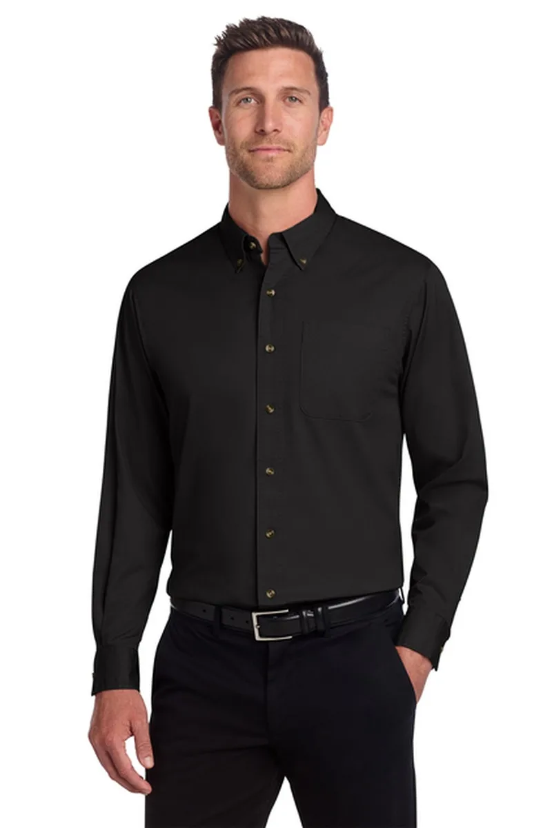 Port Authority® Long Sleeve Twill Shirt.