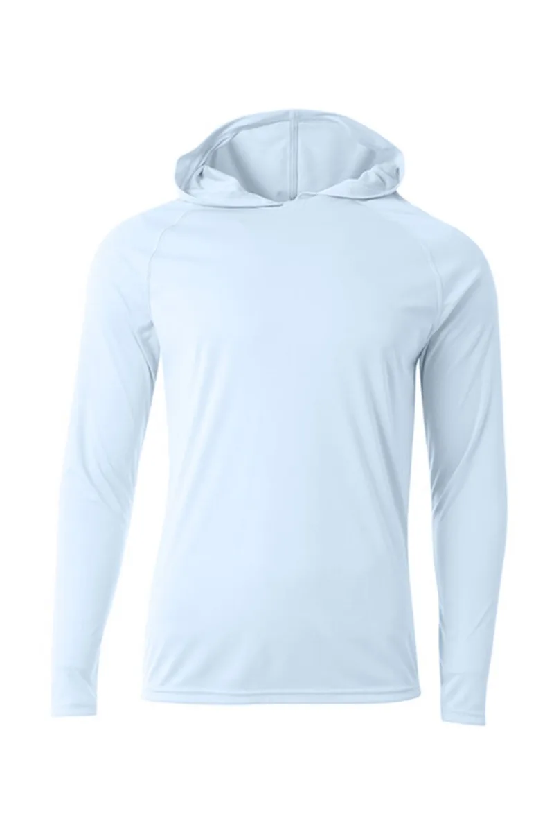 A4 Cooling Performance Long Sleeve Hooded Tee view 4