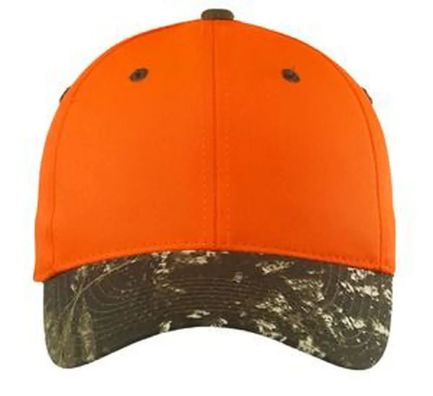 Port Authority® Enhanced Visibility Cap with Camo Brim.