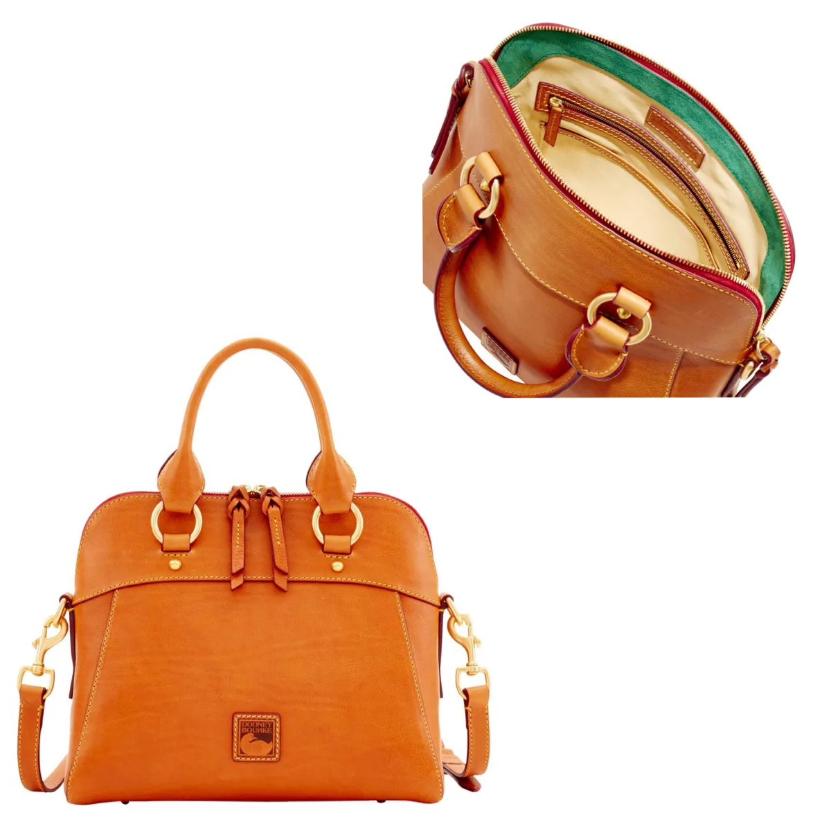 Dooney & Bourke Natural Florentine Cameron Satchel