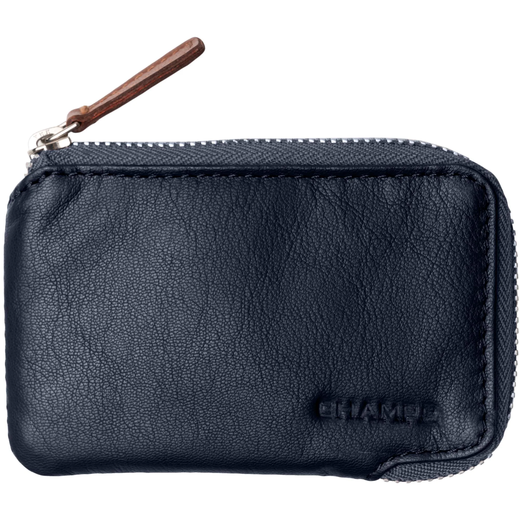 Champs Luggage Navy Zip Case Wallet Size 4.25"X2.75"X0.5"