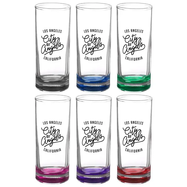 Agave 2.5 oz Lexington Shooter Glass with Color Bottom