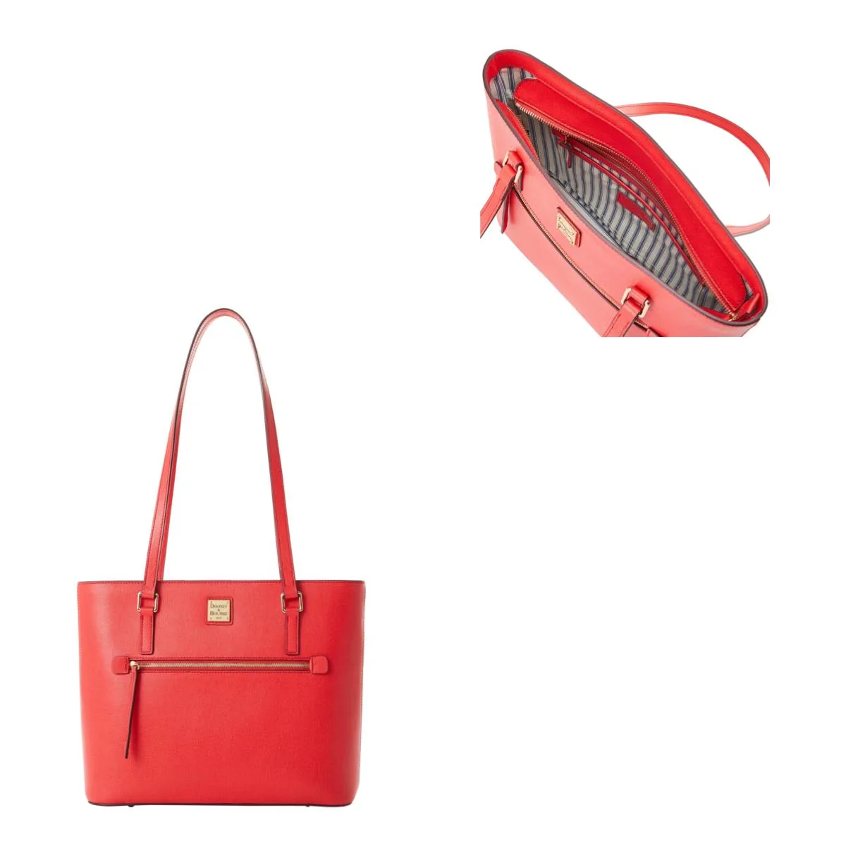 Dooney & Bourke Tomato Saffiano Shopper
