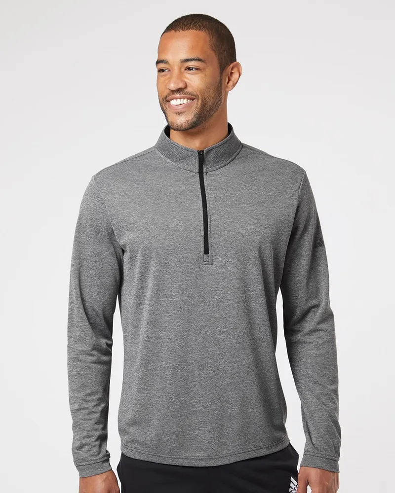 Adidas® Lightweight Quarter-Zip Pullover Shirt view 2