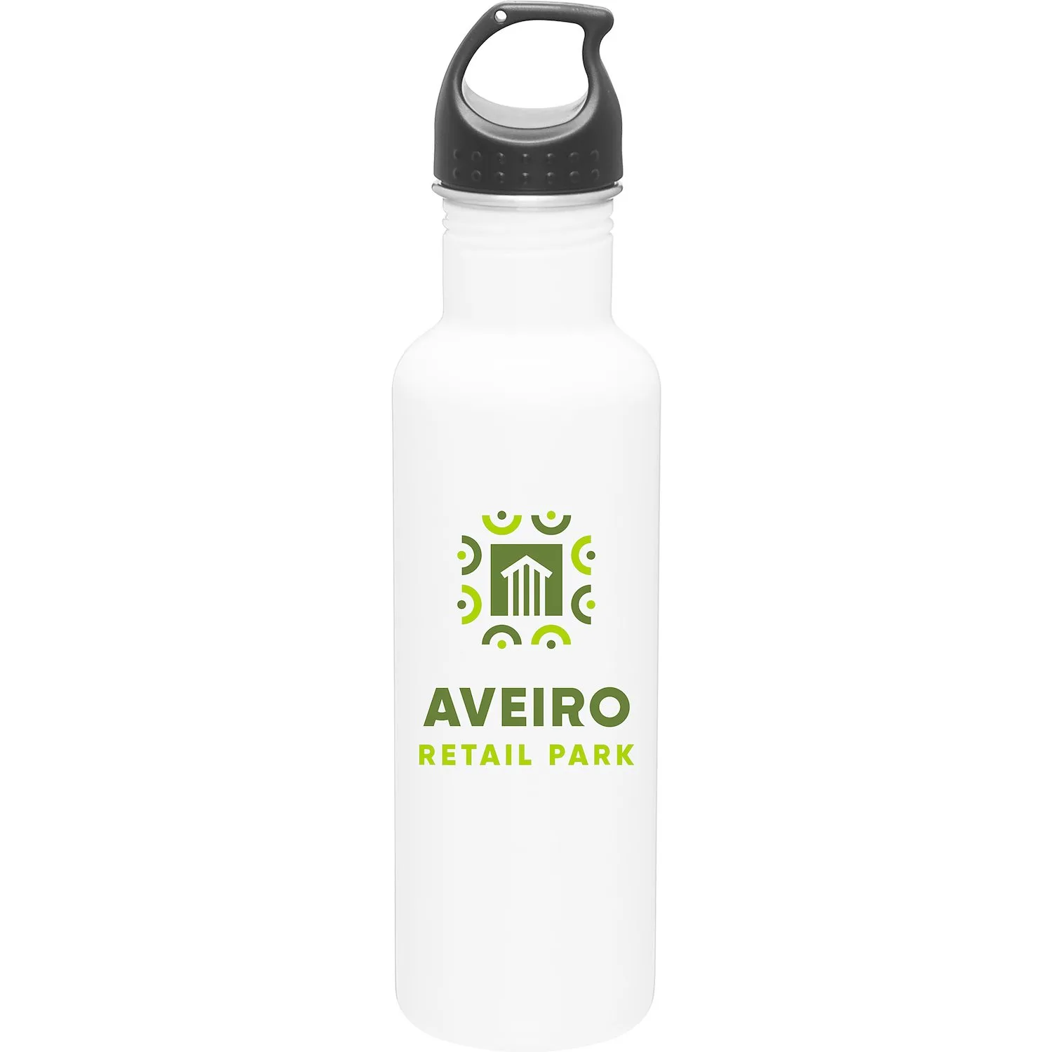 24 oz h2go Bolt Water Bottle (White)