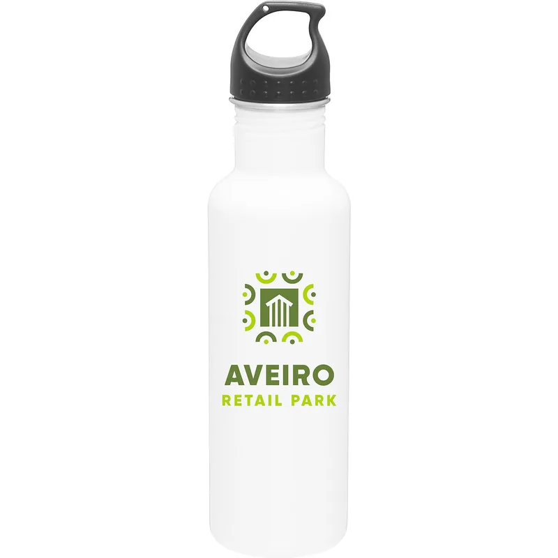 24 oz h2go Bolt Water Bottle (White)