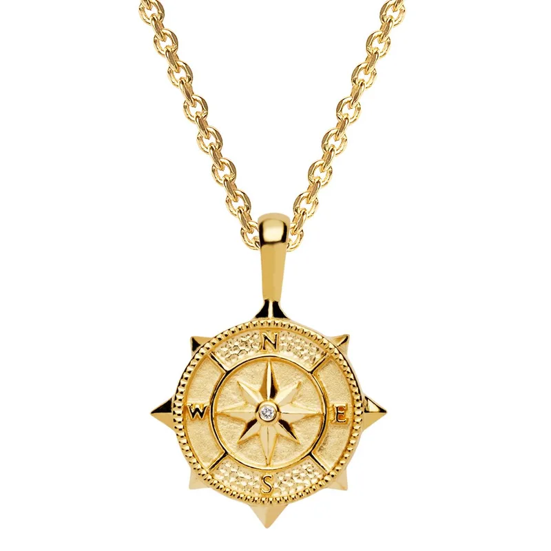 Jilco Inc Compass Necklace