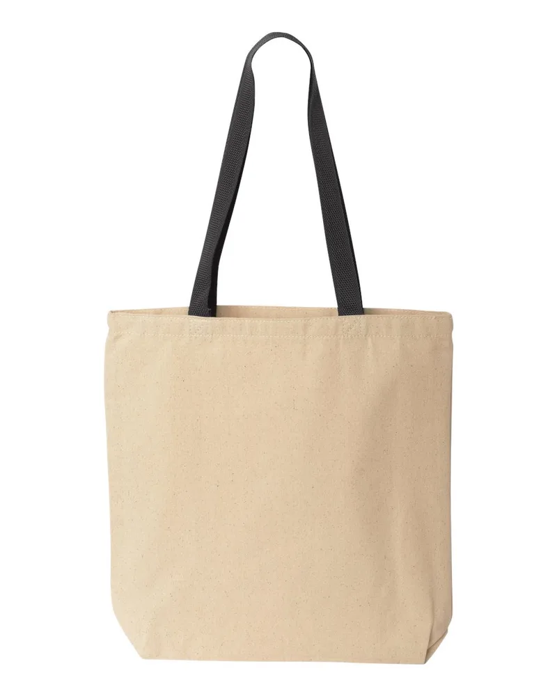 Liberty Bags® Natural Tote w/Contrast-Color Handles view 2