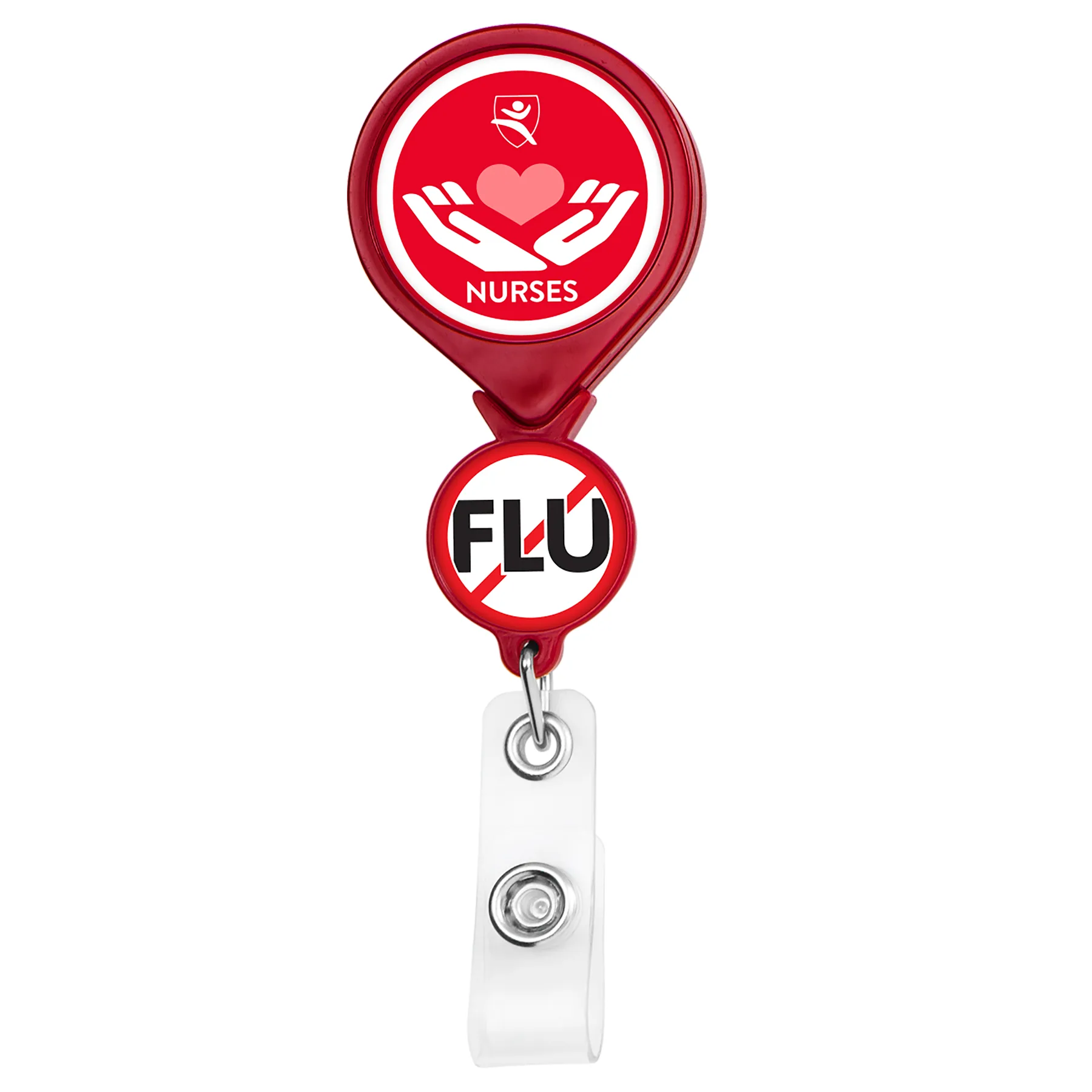 Double Up Round Retractable Badge Reel view 6