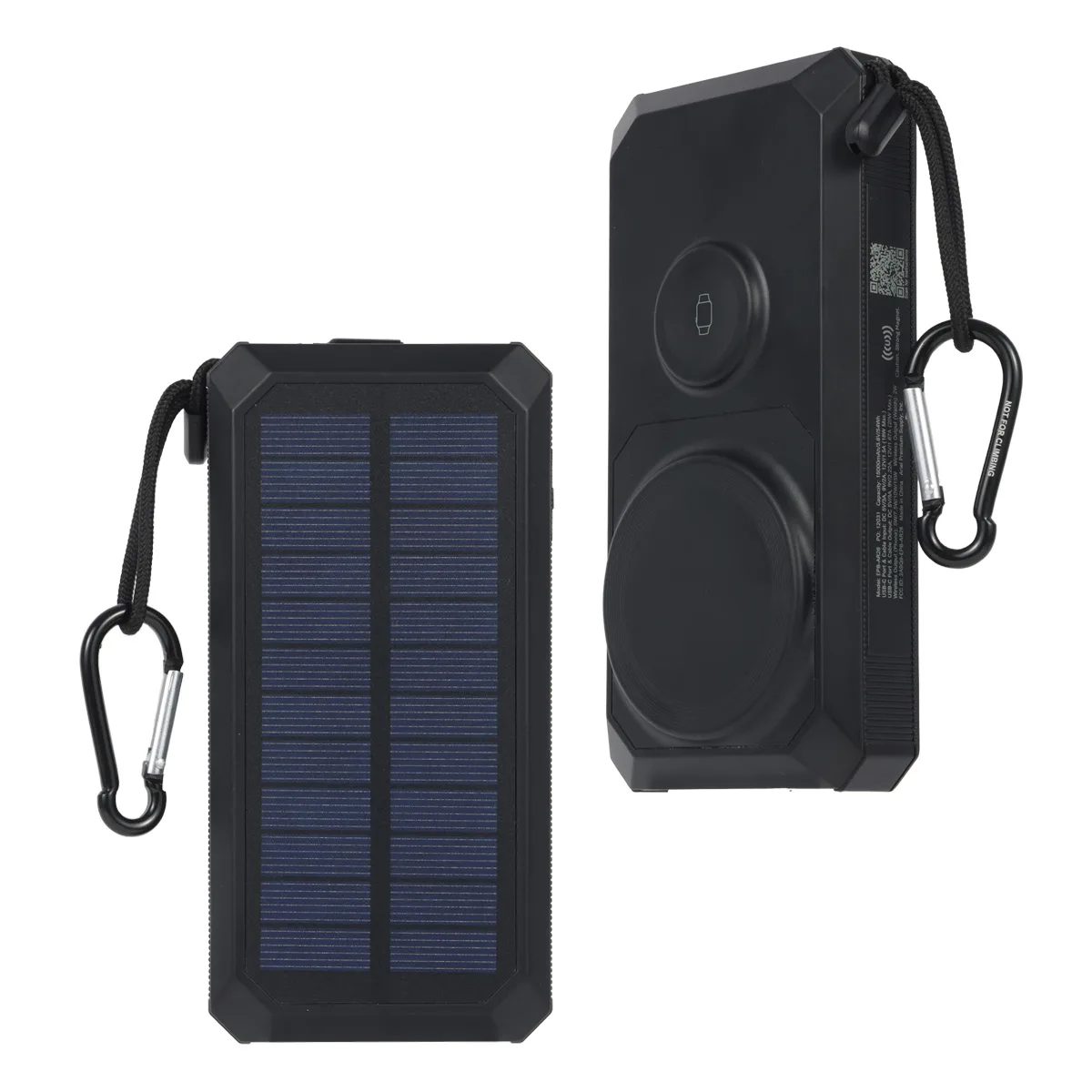 Array 15000mAh 20W Magnetic Wireless Power Bank with Solar Panel, Watch Cha view 2