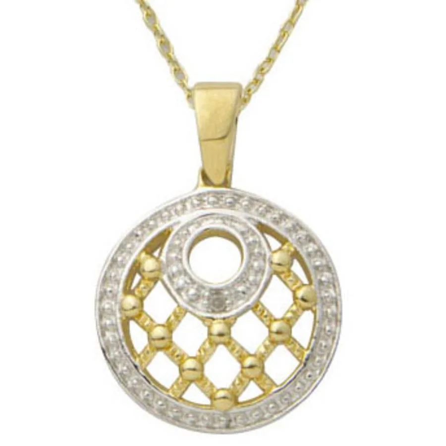 Jilco Inc Round Diamond Necklace - 0.02 Twt