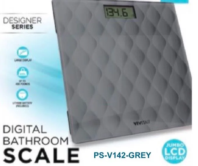 Health, Beauty & Fitness Designer Bathroom Digital Scale - Gray