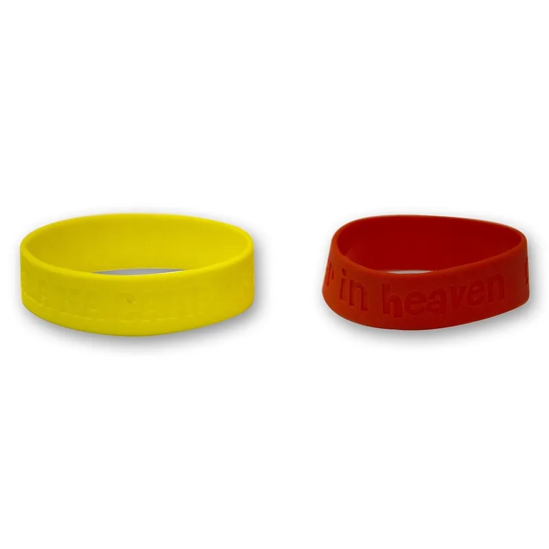 ¾" Debossed Silicone Awareness Bracelet