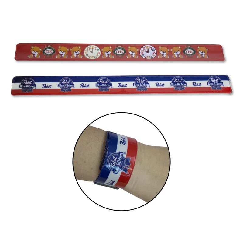 Large Vinyl Slap Bracelet w/ CMYK Logo