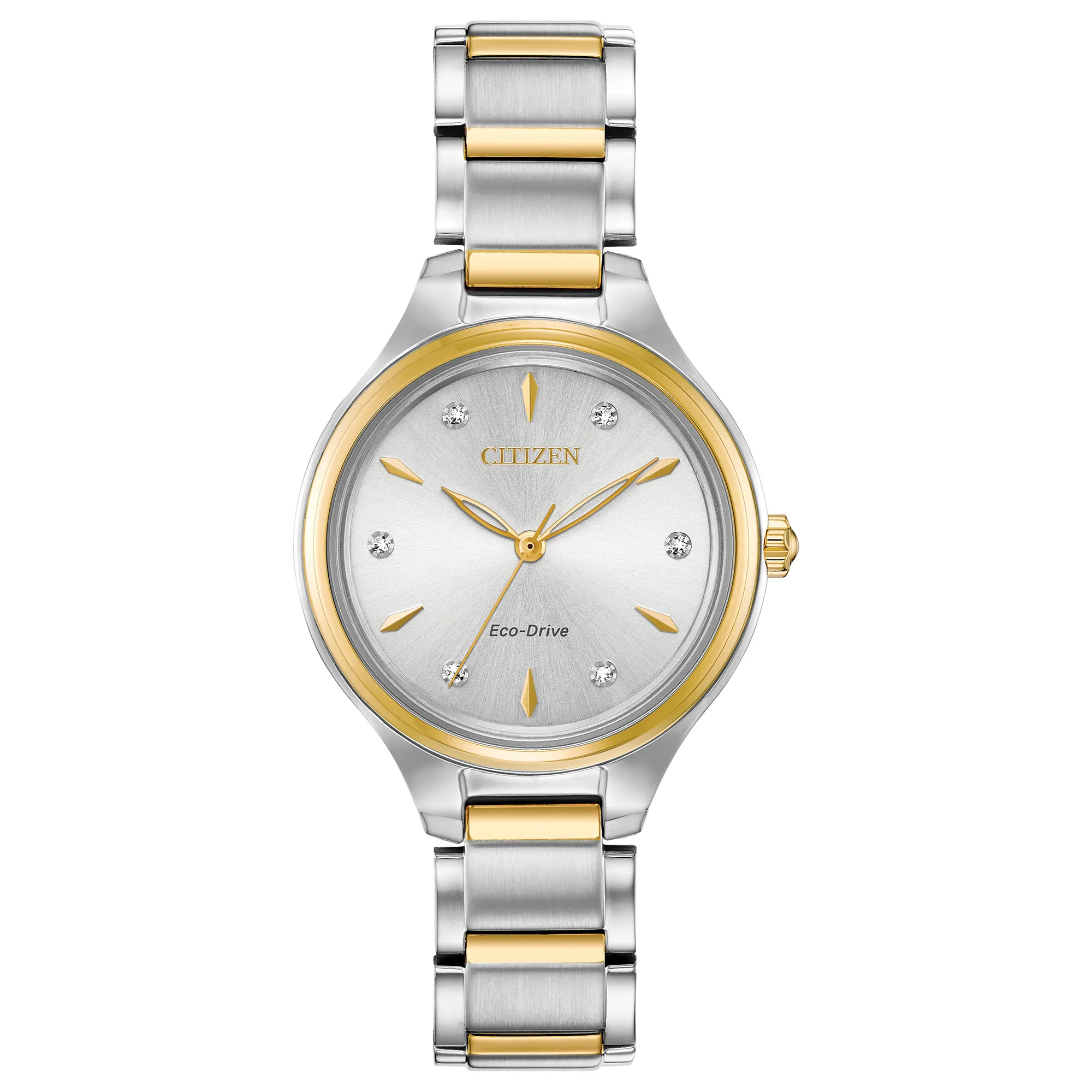 Citizen Watch Ladies' Eco-Drive Corso Diamond Watch, Two-Tone Stainless Steel Bracelet
