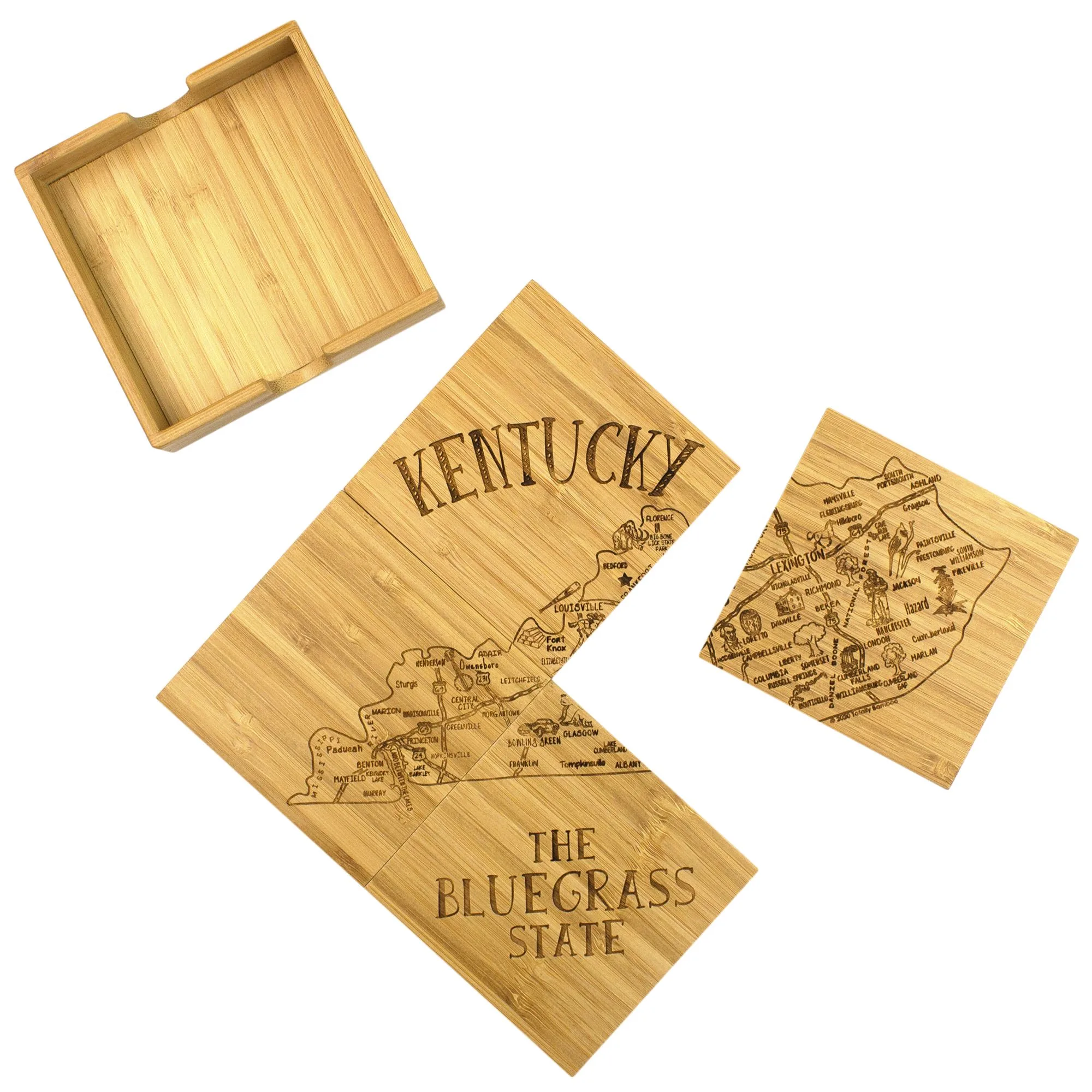 Kentucky Puzzle Coaster Set view 7
