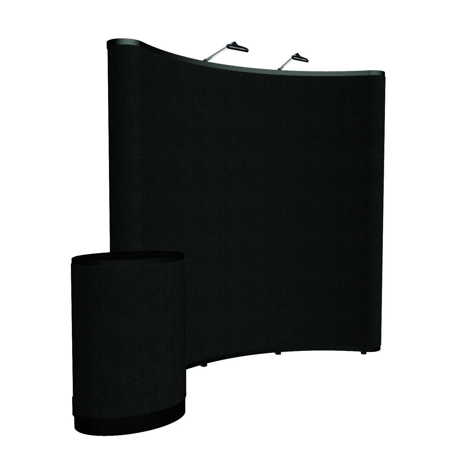8' Curved Show 'N Rise Floor Display Kit (Fabric) view 7