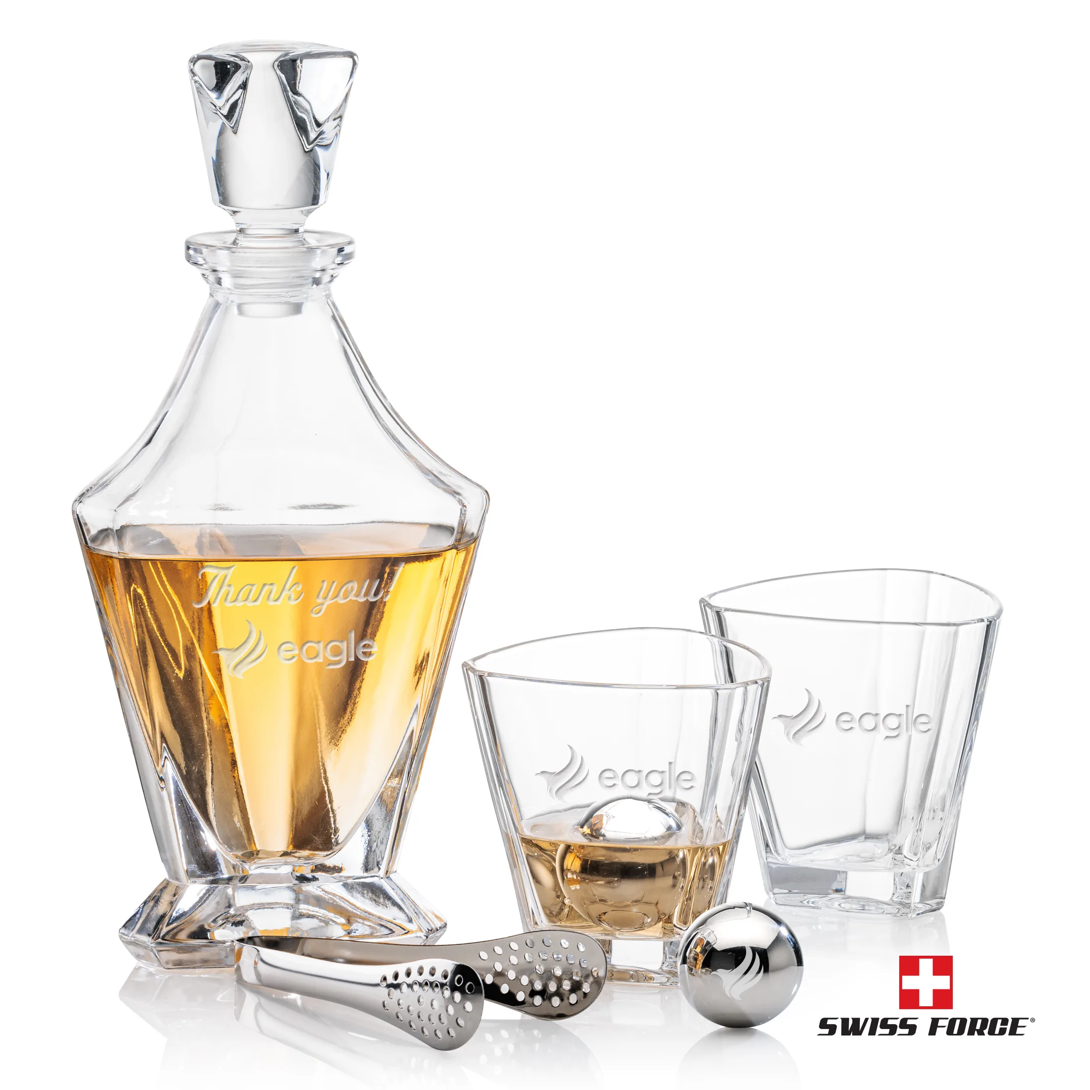 Whiskey Ball Set, Laser Engraving