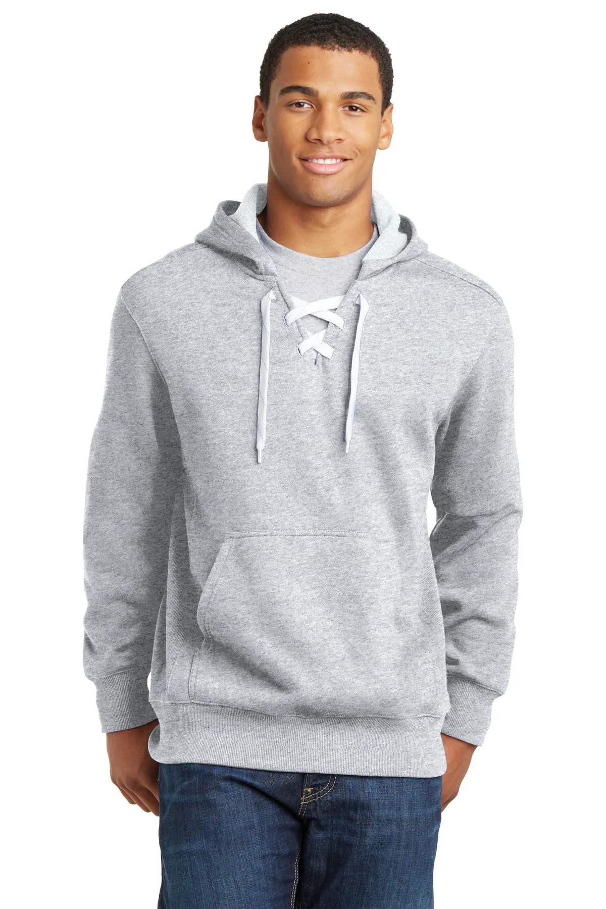 Sport-Tek® Lace Up Pullover Hooded Sweatshirt.
