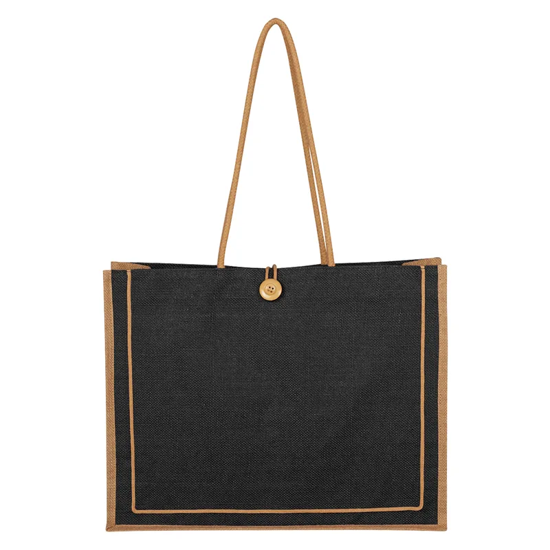 Paradise Jute Tote Bag view 2