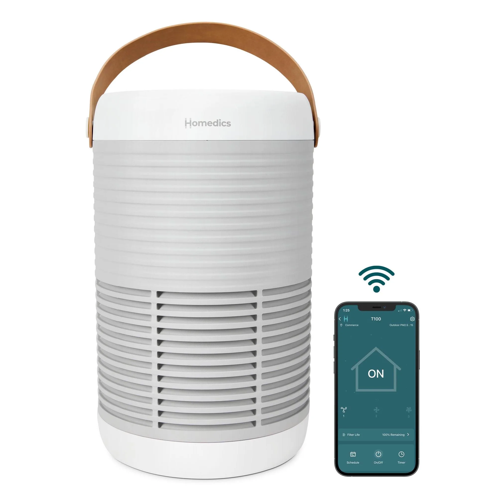 Homedics Smart True Hepa Odor Reducing Large Room Air Purifier