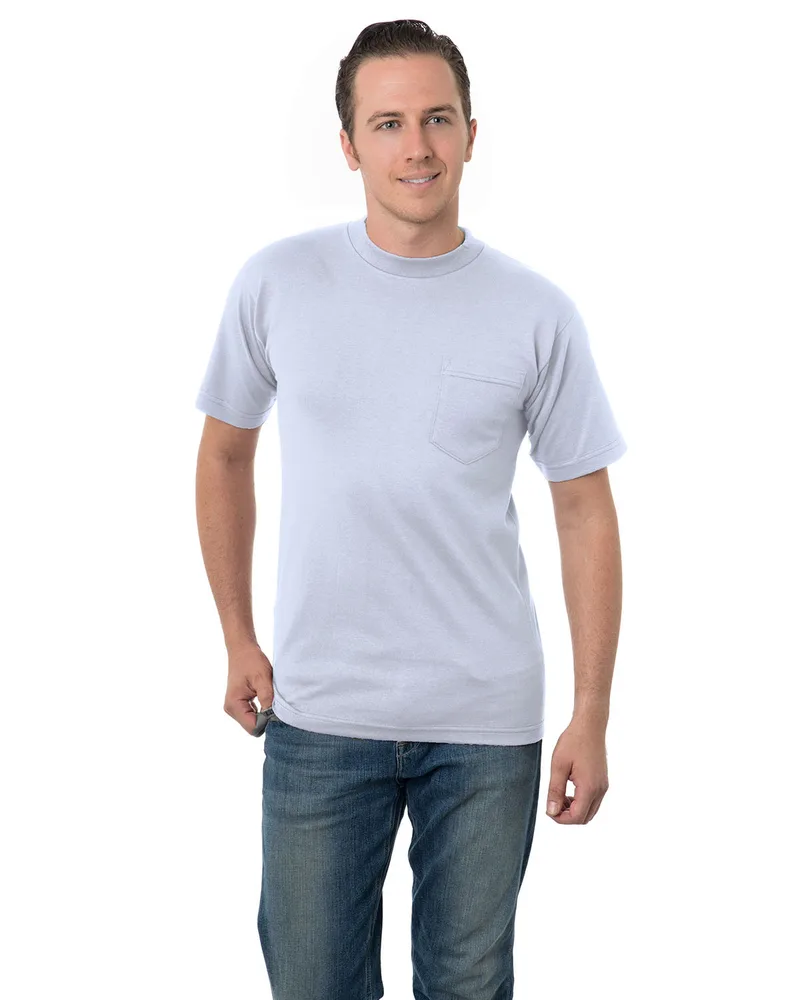 BAYSIDE Unisex USA Made Pocket T-Shirt