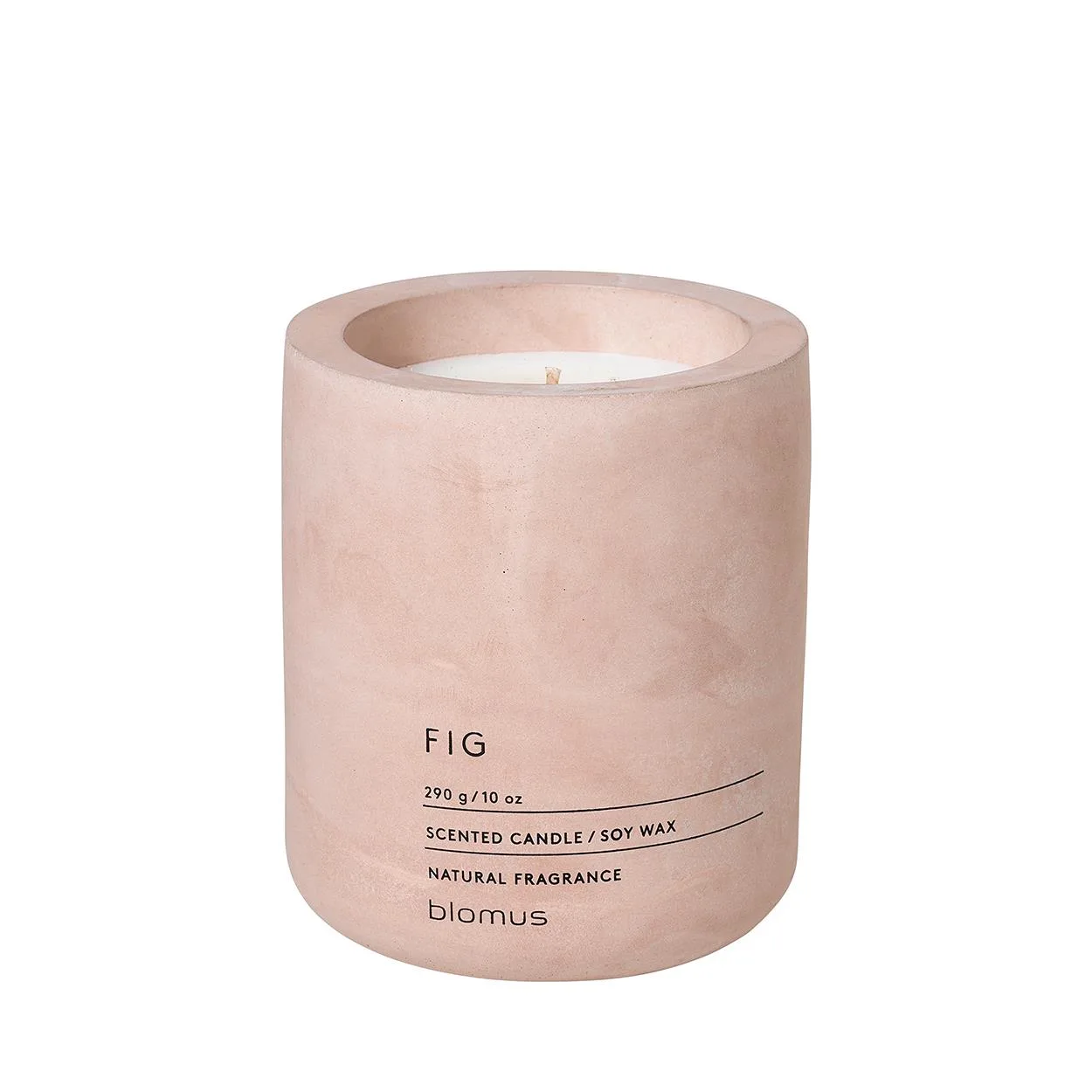 Blomus Fragra - Large Candle In Concrete Container - Fig Fragrance