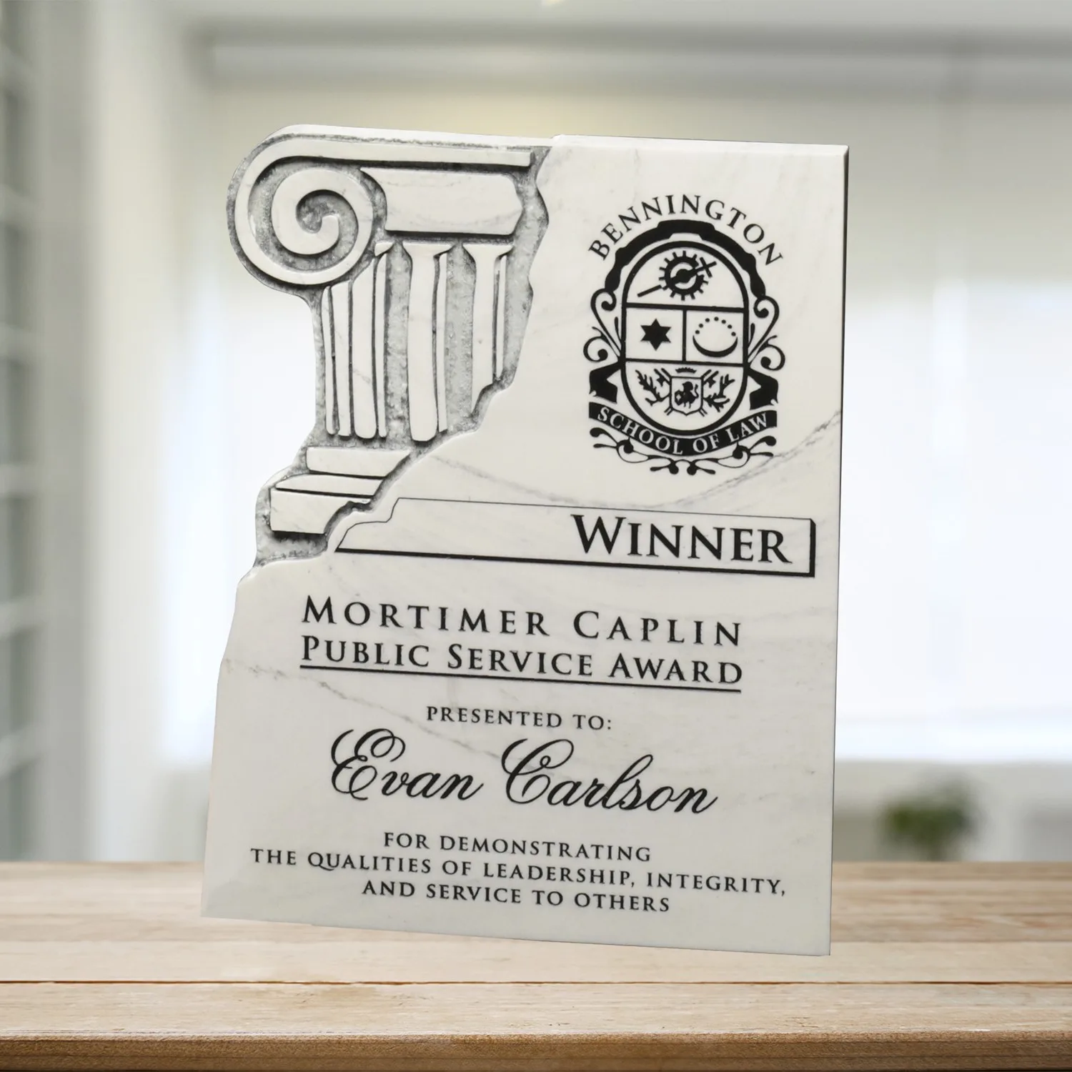 Chiseled Column Plaque 9" x 12"