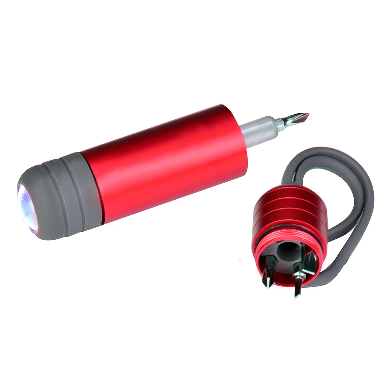 Silicone Strap Flashlight Screwdriver view 2
