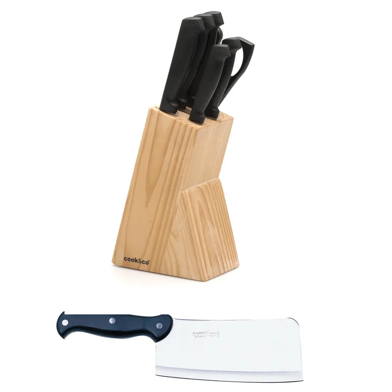 BergHoff 8Pc Ergonomic Cutlery Set/Cleaver