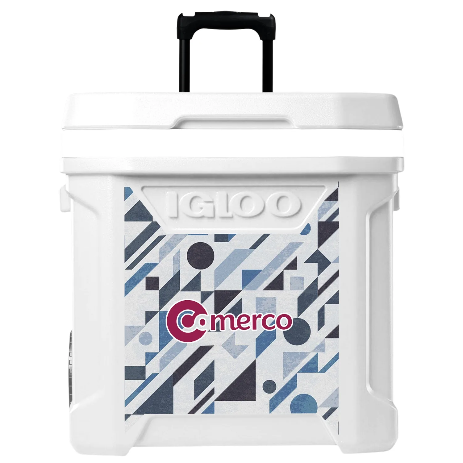 Igloo Ice Cube 60 Qt Rolling Cooler – White view 3