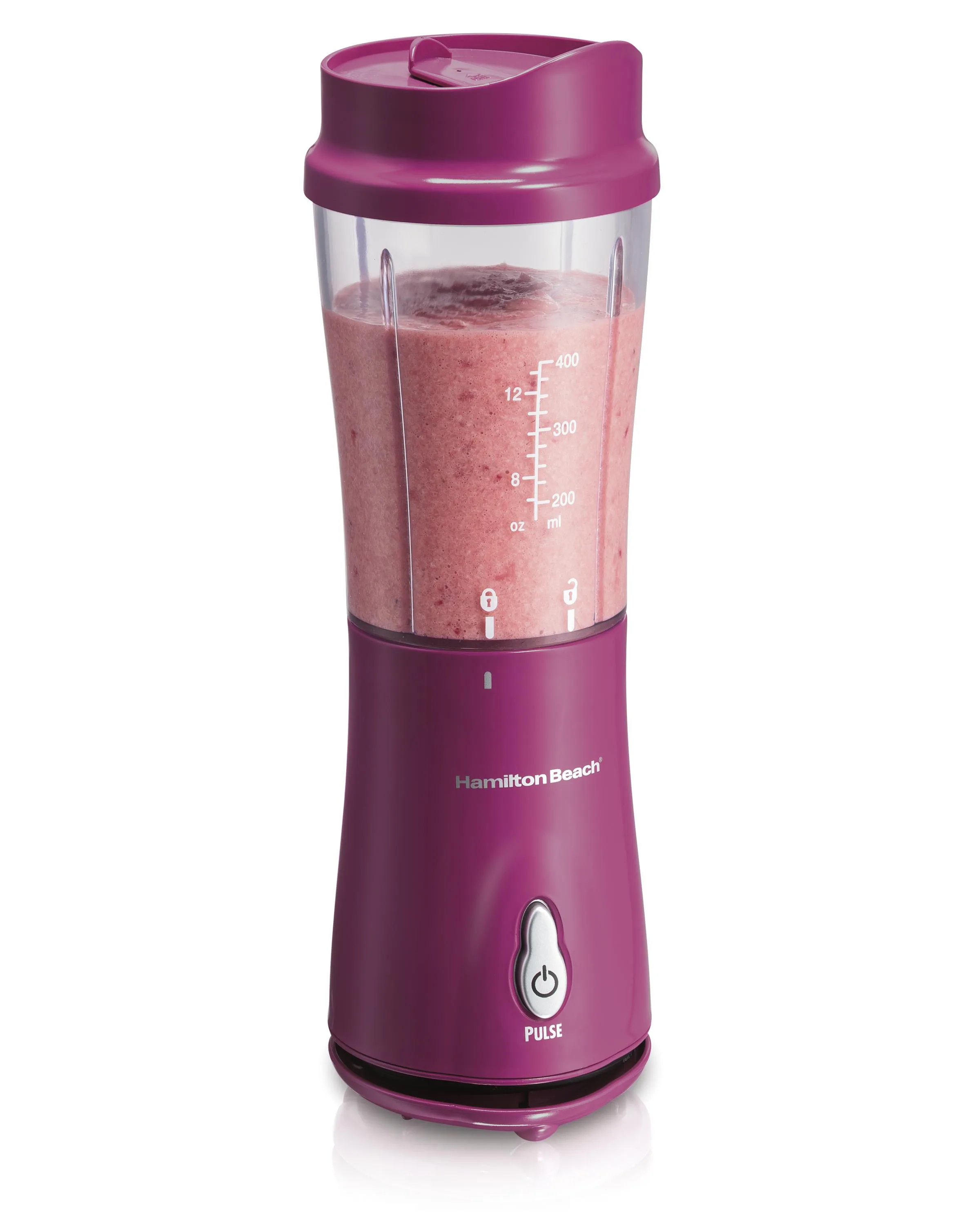 Hamilton Beach Personal Blender With Travel Lid For Smoothies And Protein Shakes, Portable, Fits Mos