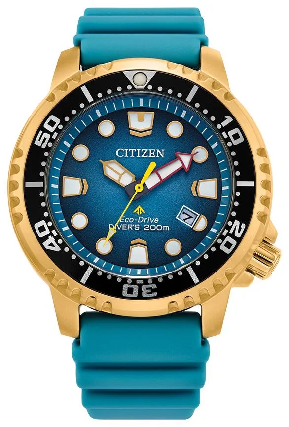 Citizen Watch Promaster Dive Watch, Turquoise Polyurethane Strap & Dial