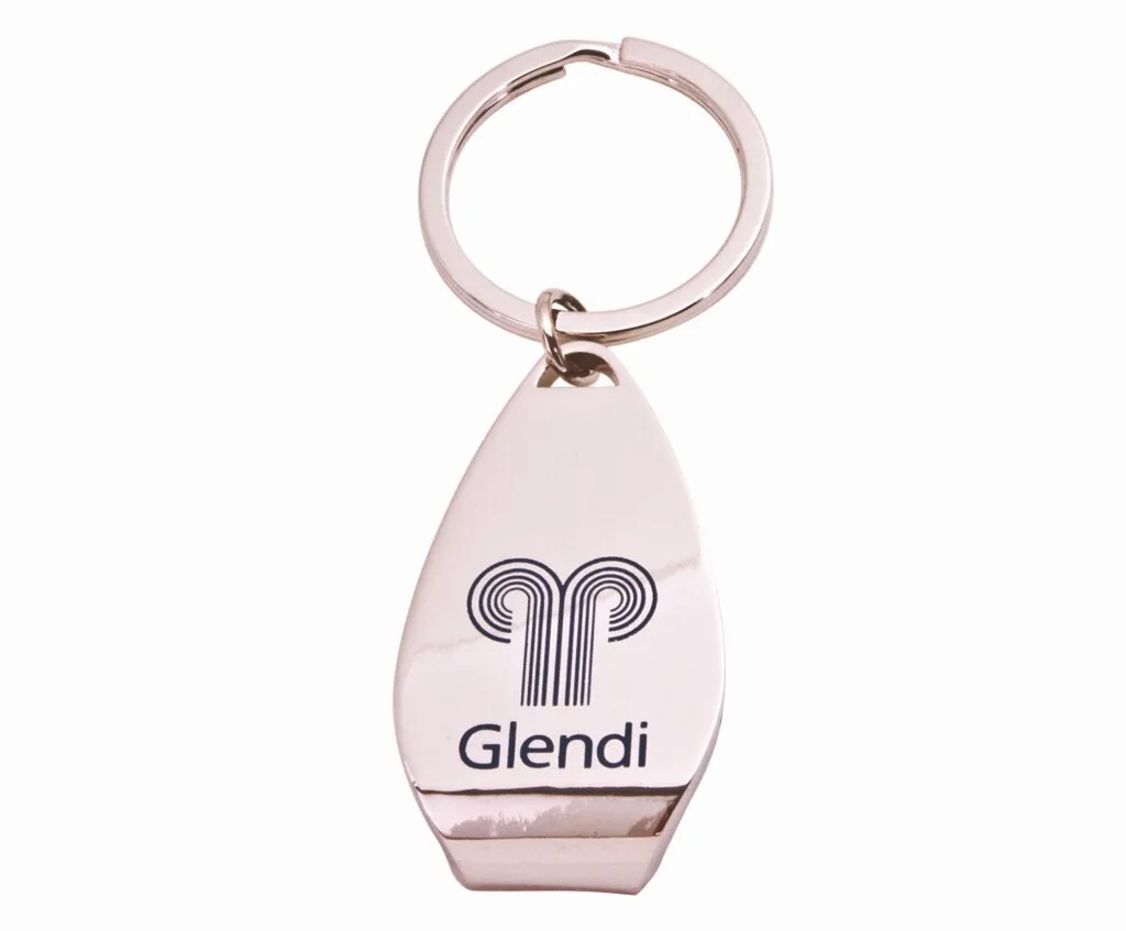 Zinc Keychain w/ Bottle Opener