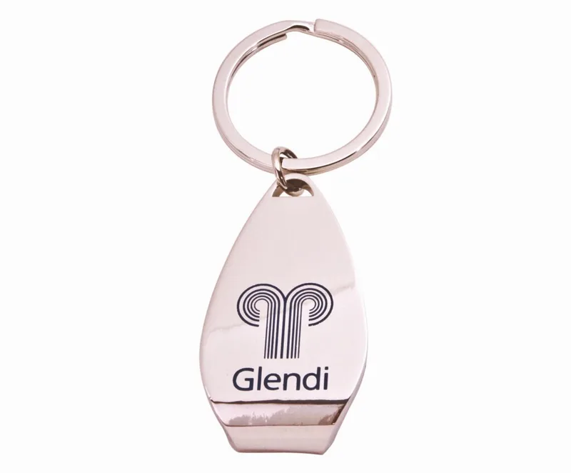 Zinc Keychain w/ Bottle Opener