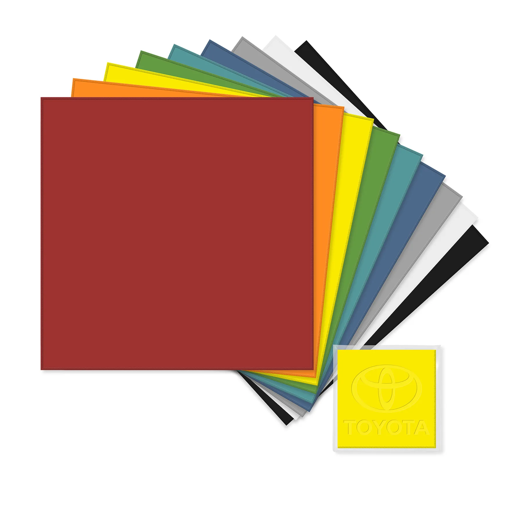 Premium 11" x 11" Debossed Microfiber Cloth, in Clear Vinyl Pouch