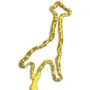 Giraffe Full Body Multi-Color Inkbend Standard, Bent Pen