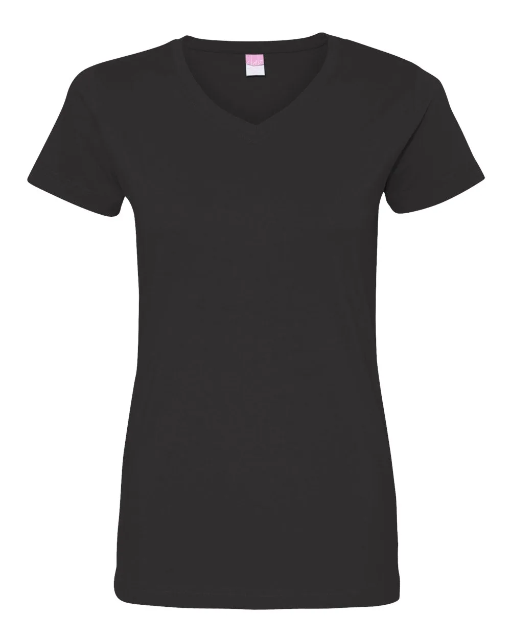 LAT® Sportswear Women's V-Neck Fine Jersey Tee
