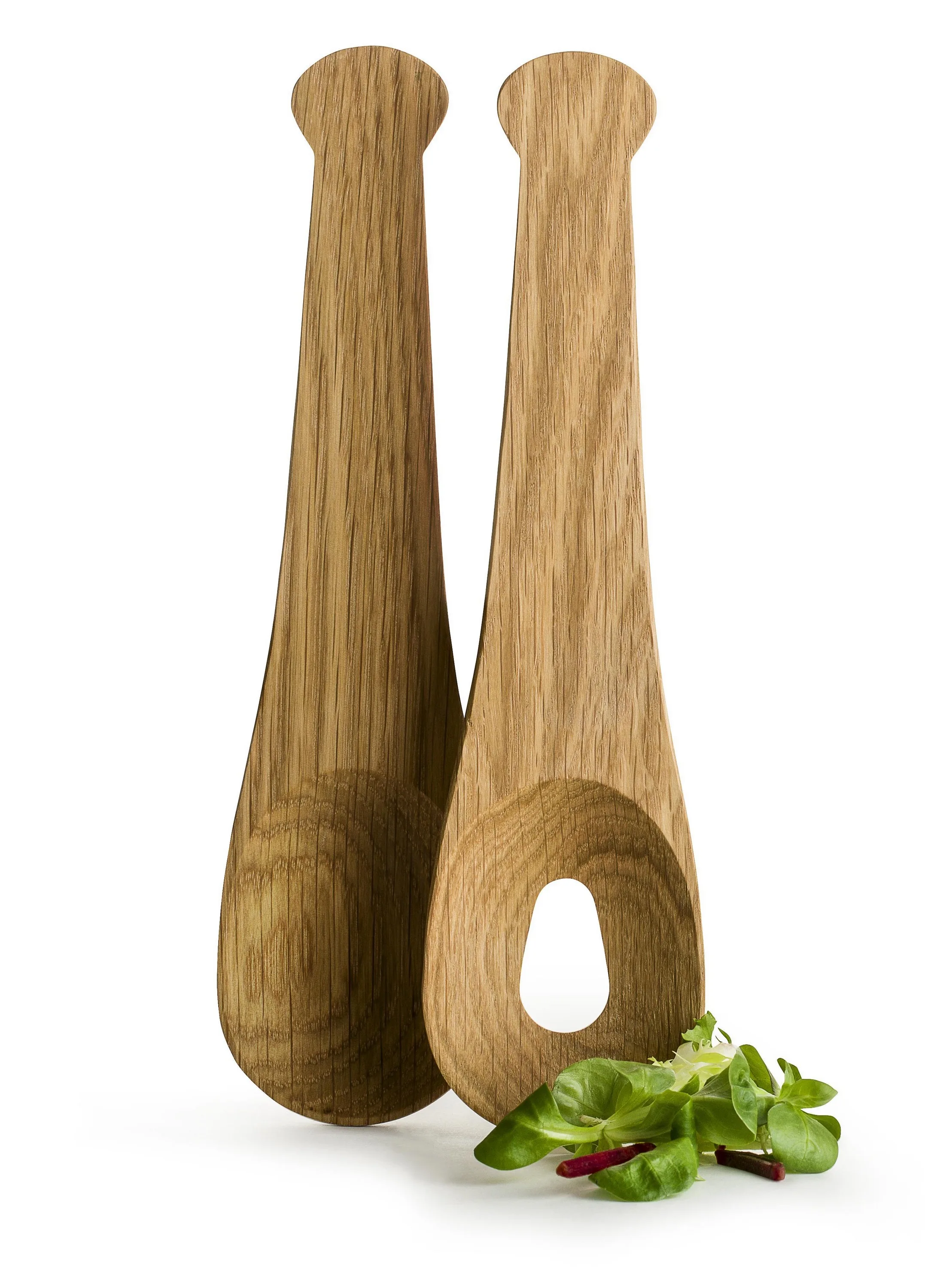 Sagaform Nature Salad Server, Set Of 2, Oak