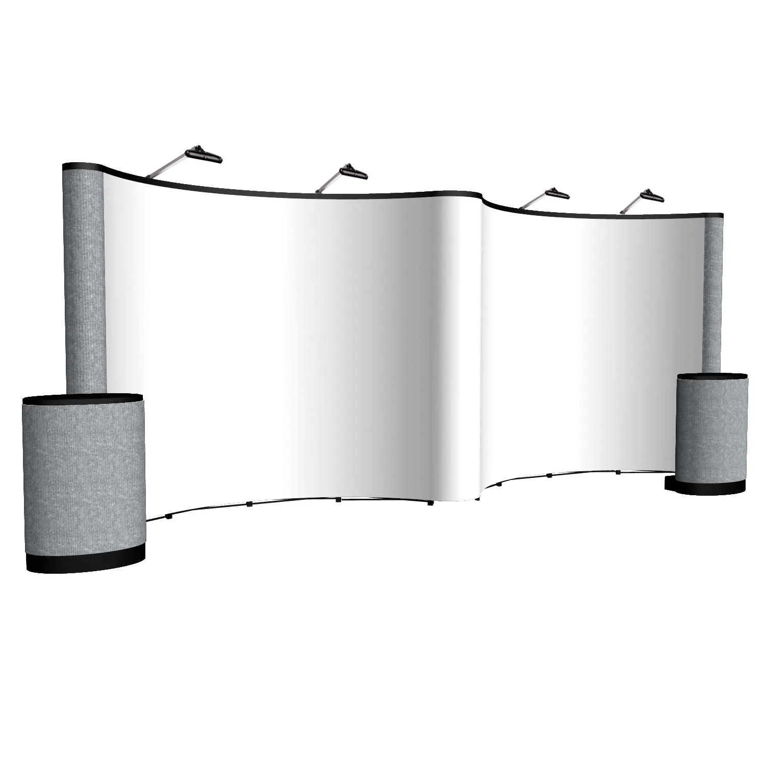 20' Gullwing ARISE Floor Display Kit (Mural w/ Fabric Ends) view 2