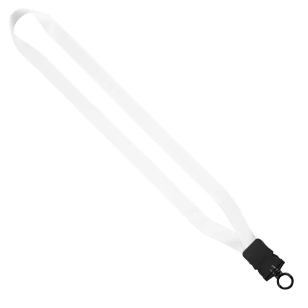 3/4" Dye-Sublimated Lanyard with Plastic Snap-Buckle Release and Plastic O- view 3