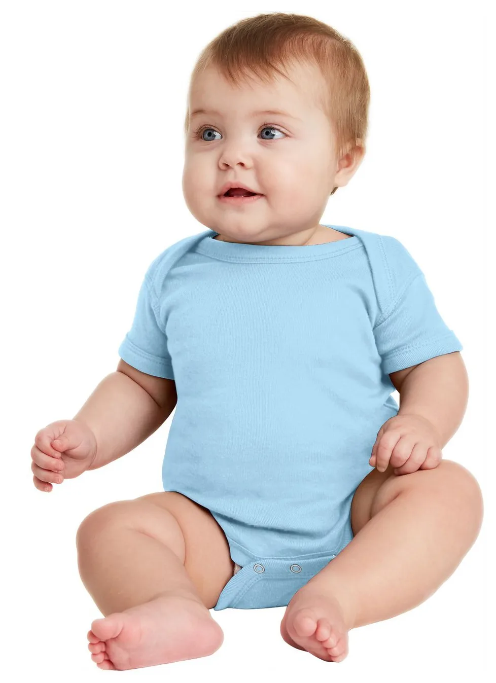Rabbit Skins™ Infant Short Sleeve Baby Rib Bodysuit. view 7