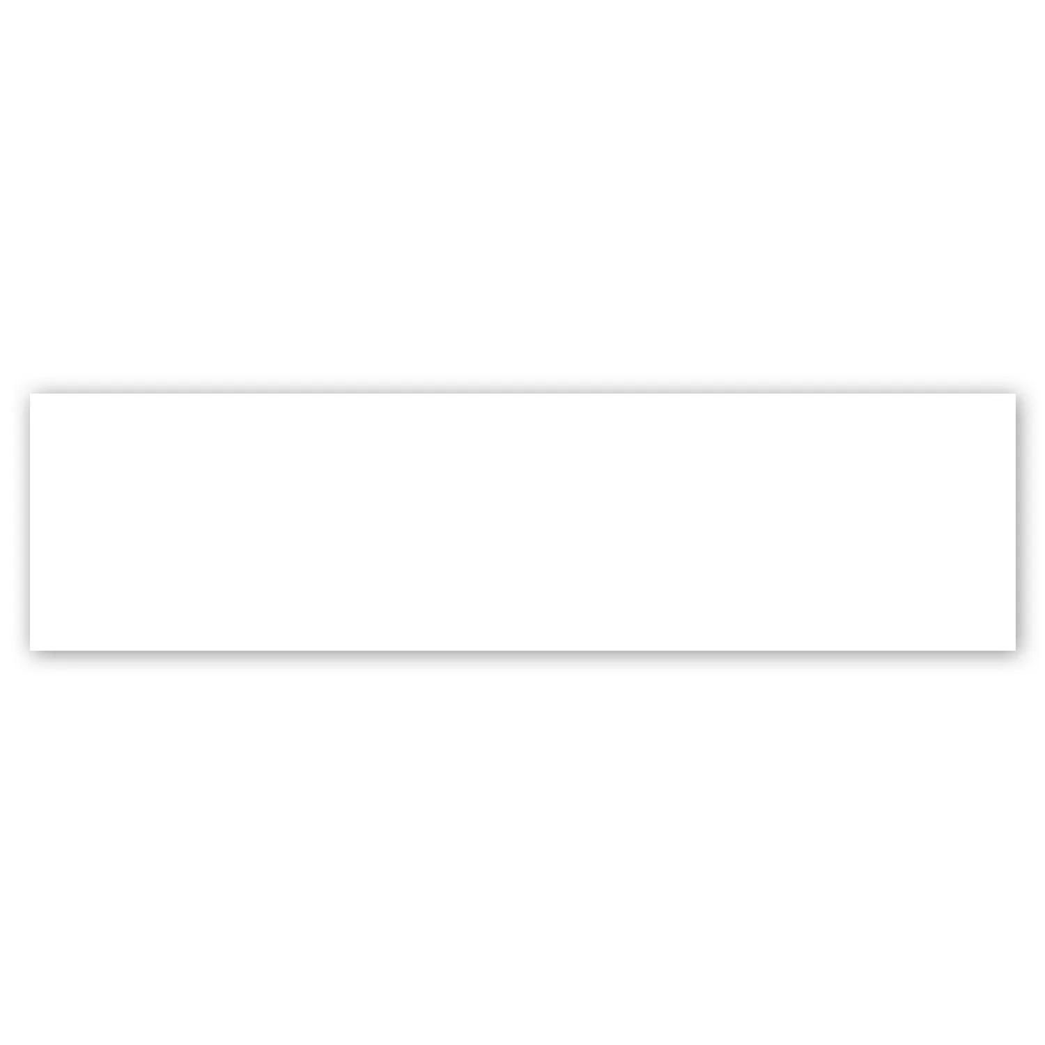 3 X 11.5" Rect Perm Bumper Sticker view 2