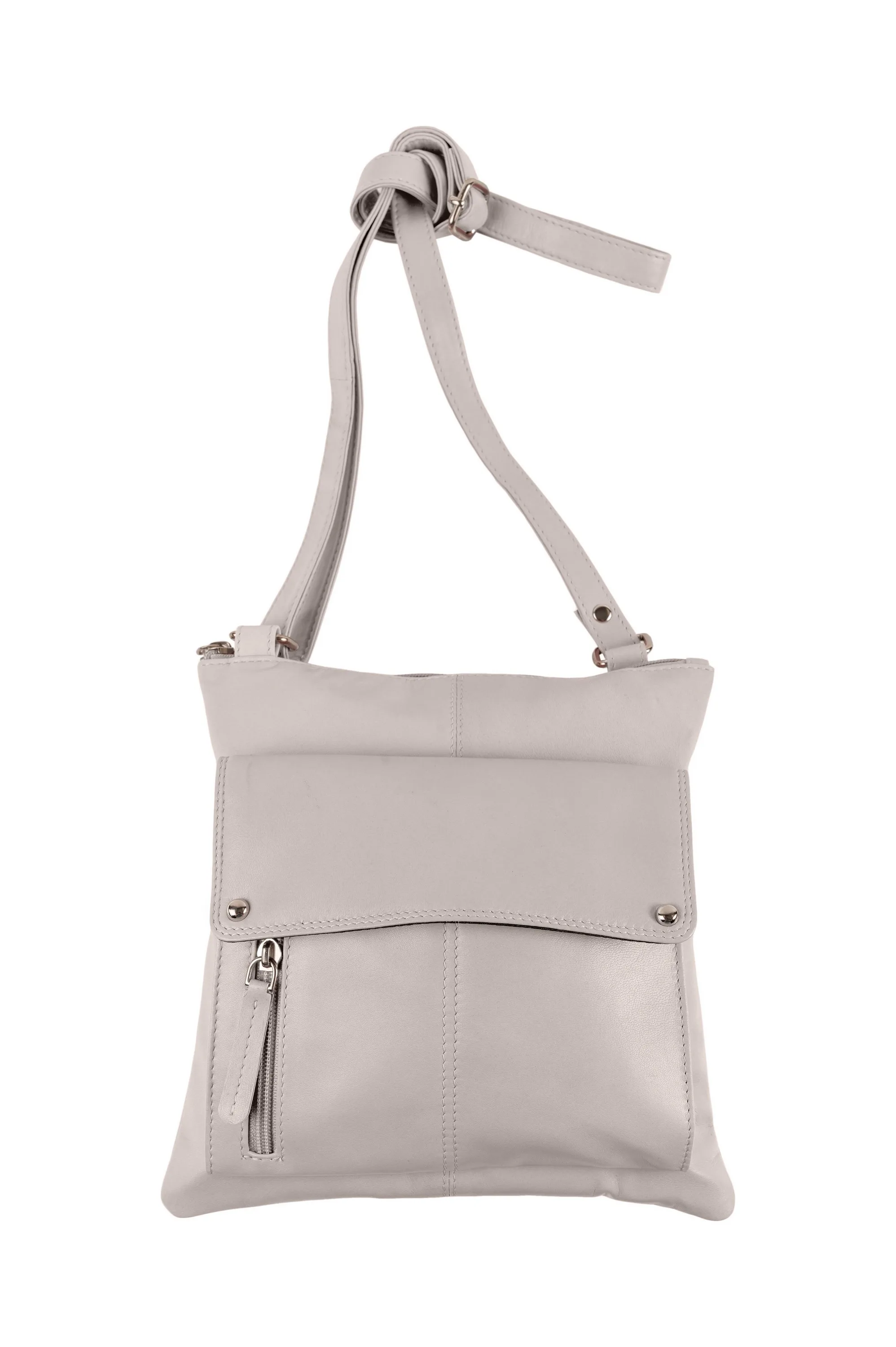 Champs Luggage Crème Leather Rfid Organizer Crossbody Size 10"X10"X1"