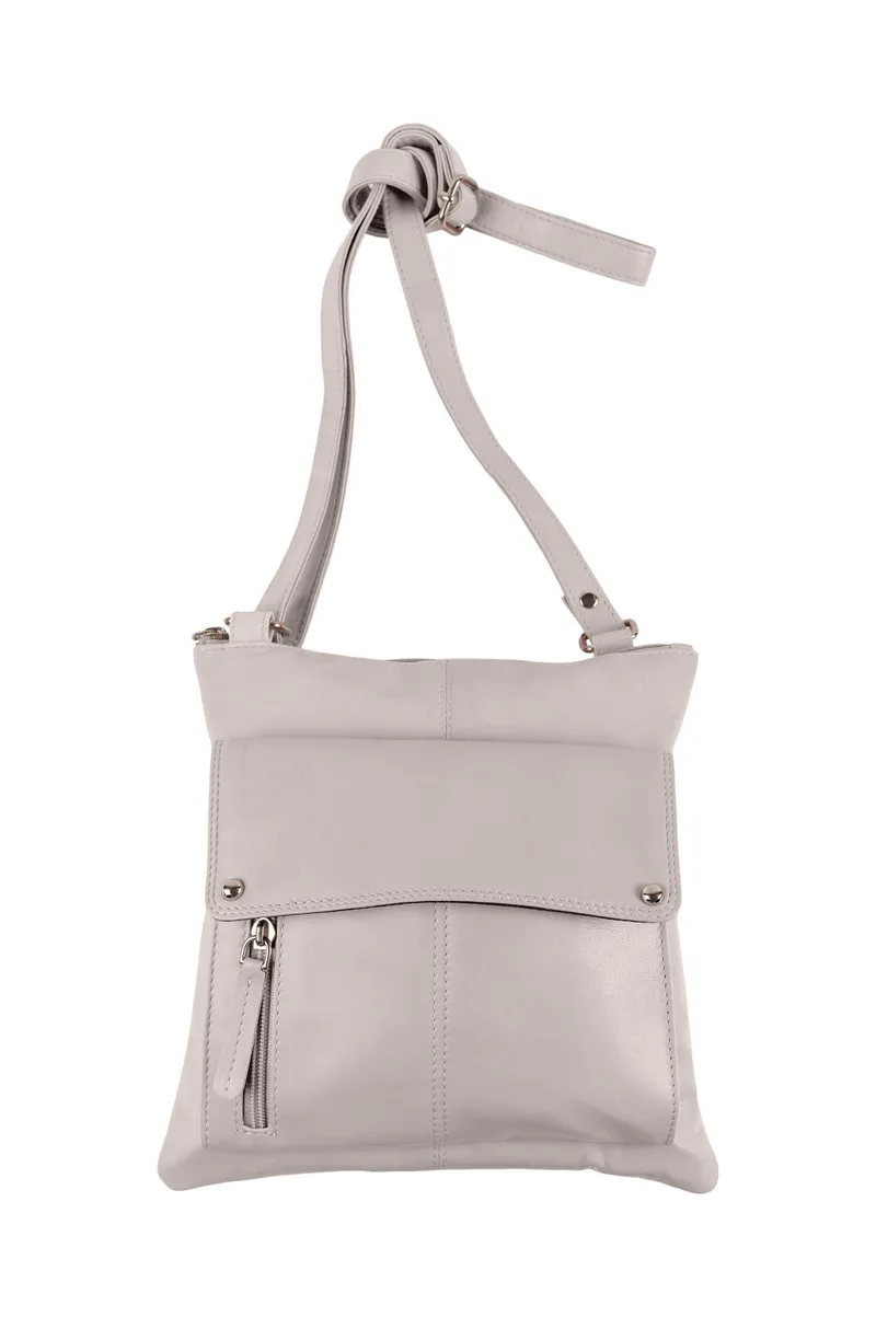 Champs Luggage Crème Leather Rfid Organizer Crossbody Size 10"X10"X1"