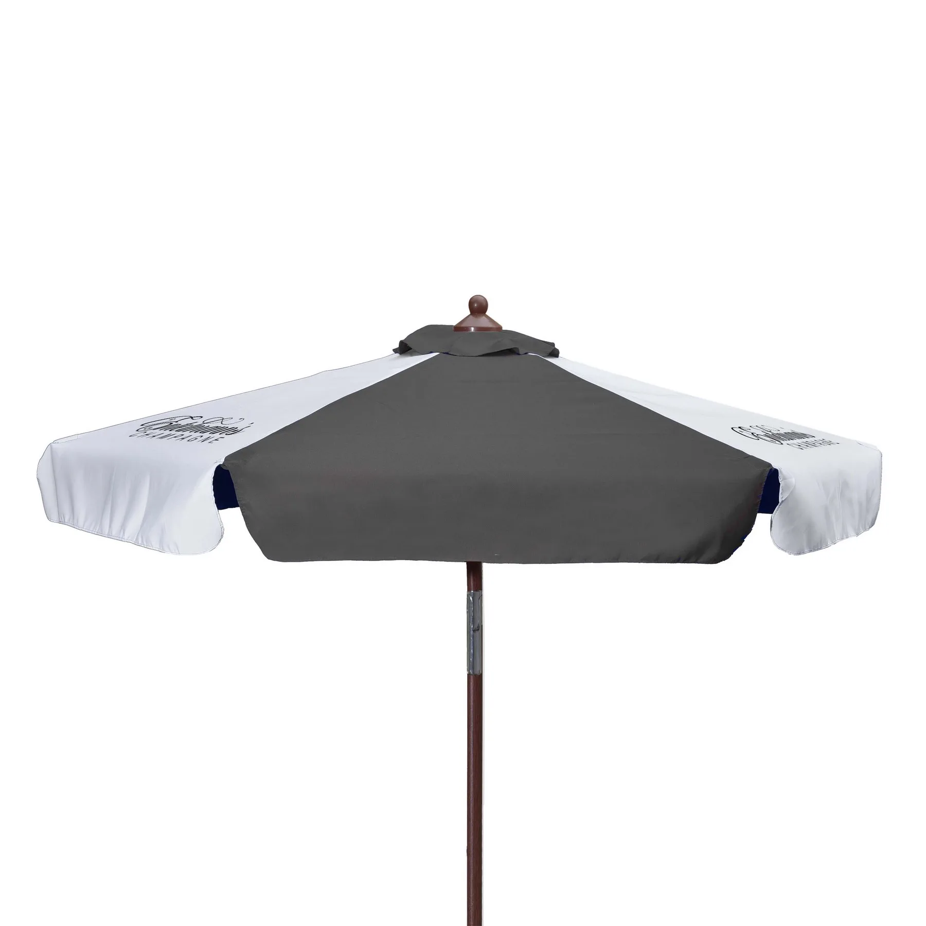 7' Wood Look Tilting Umbrella With Valance (3 Imprints) view 7