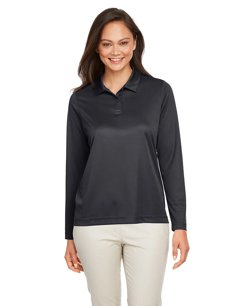 Team 365 Women's Zone Performance Long Sleeve Polo Shirt