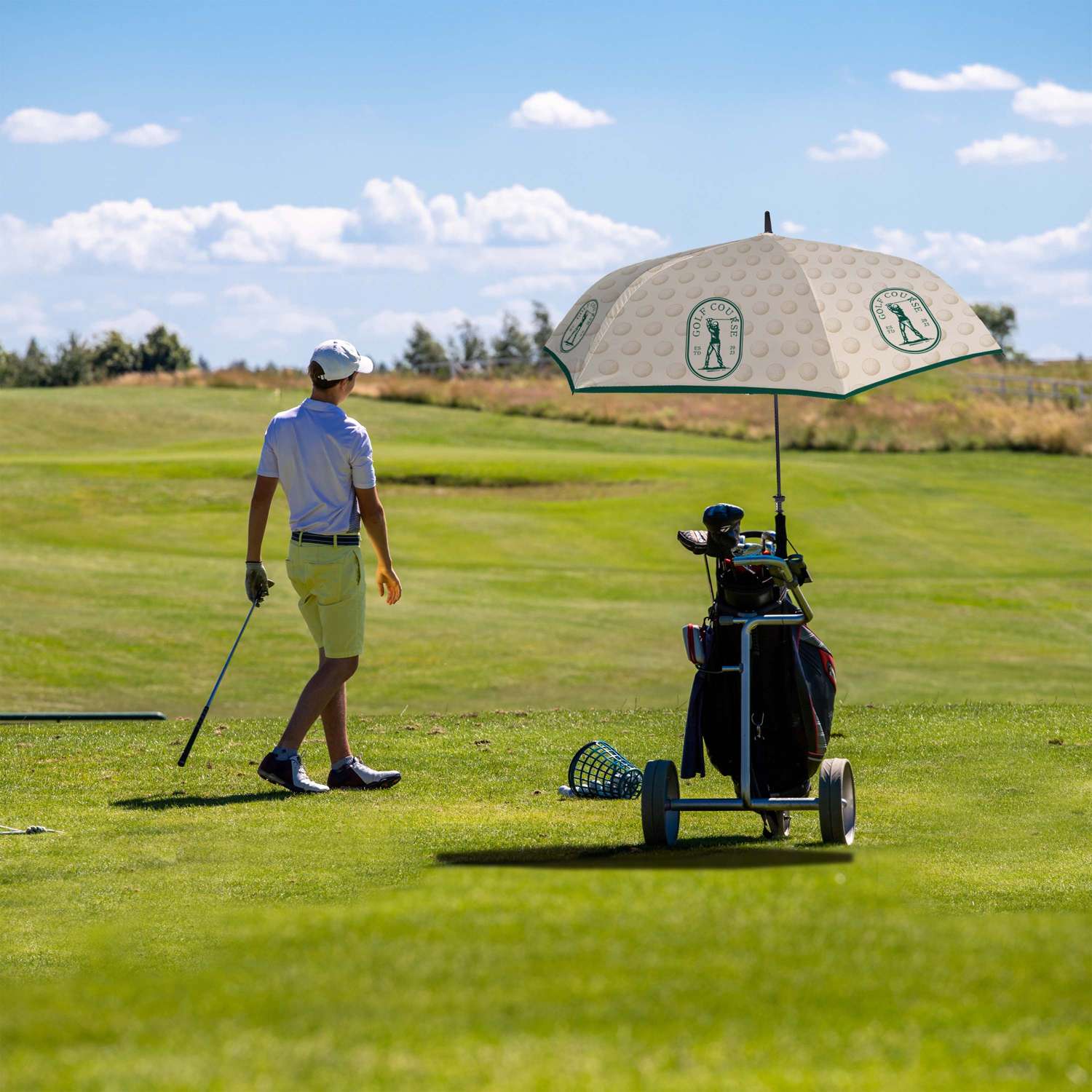 Golf Umbrella Dye Sublimation Double-Sided view 2
