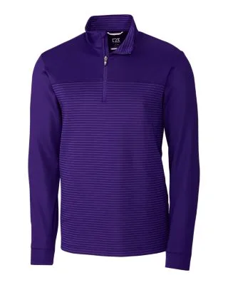 Cutter & Buck Traverse Stripe Stretch Quarter Zip Mens Pullover view 2